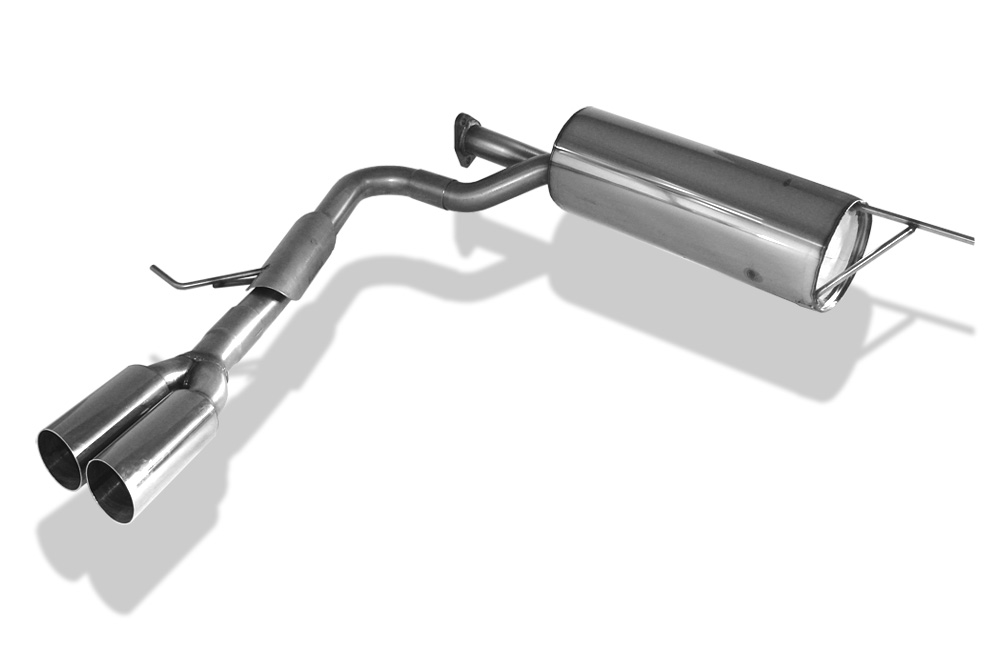 FOX Sportauspuff / ESD f&uuml;r: MITSUBISHI L200 / KAOT, Clubcab / 2.5i - 100kW | Endrohr-Typ:mit Sidepipe 2x 76 rund | Hinweise: S, 10