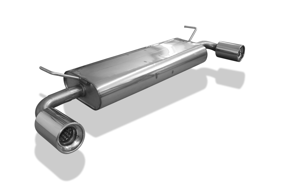 FOX Sportauspuff / Duplex-ESD f&uuml;r: NISSAN Qashqai 4x4 - 2.0-104kW | Endrohr-Typ: 2x 100 rund | Hinweise: S, 33