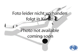 FOX Sportauspuff / ESD f&uuml;r: PEUGEOT 206 + CC / 1.6 16V 80kW | Endrohr-Typ: 1x 88x80 eckig | Hinweise: S, 71