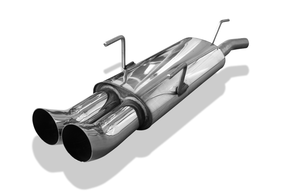 FOX Sportauspuff / ESD f&uuml;r: OPEL Astra F Caravan / 1.4, 1.6, 1.8, 2.0, 1.7 D -110kW | Endrohr-Typ: 2x 76 rund DTM | Hinweise: S, 18