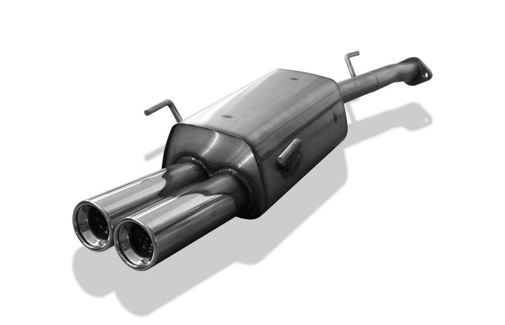 FOX Sportauspuff / ESD f&uuml;r: OPEL Astra G Fliessheck 1.4 - 2.0, 2.2, -2.0TD -108kW | Endrohr-Typ: 2x 80 rund | Hinweise: S, 13