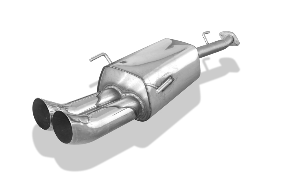 FOX Sportauspuff / ESD f&uuml;r: OPEL Astra G Caravan 1.4 - 2.0, 2.2, -2.0TD -108kW | Endrohr-Typ: 2x 76 rund DTM | Hinweise: S, 13