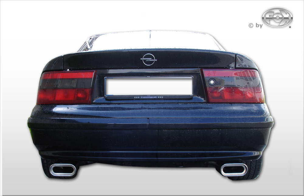 FOX Sportauspuff / Duplex-ESD f&uuml;r: OPEL Calibra A / 92- / 2.0 16V, V6 | Endrohr-Typ: 2x 135x80 flachoval | Hinweise: S, 53