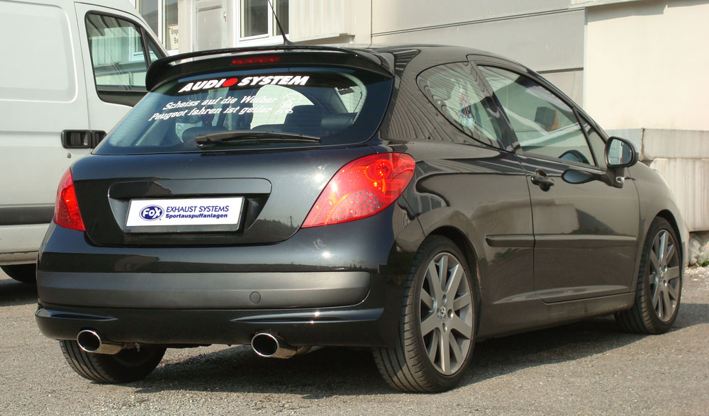 FOX Sportauspuff / Duplex-ESD für: PEUGEOT 207, 207CC / 1.4,1.6,1.6HDI -  70,88,80 kW |  Endrohr-Typ: 2x 115x85 |  Hinweise: S,32