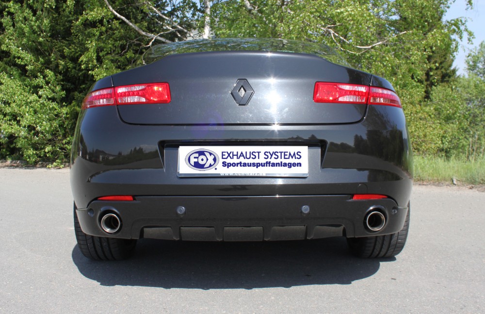 FOX Sportauspuff / Duplex-ESD f&uuml;r: RENAULT Laguna Coupe / 2.0T - 150 kW | Endrohr-Typ: 2x 90 rund | Hinweise: S, 25