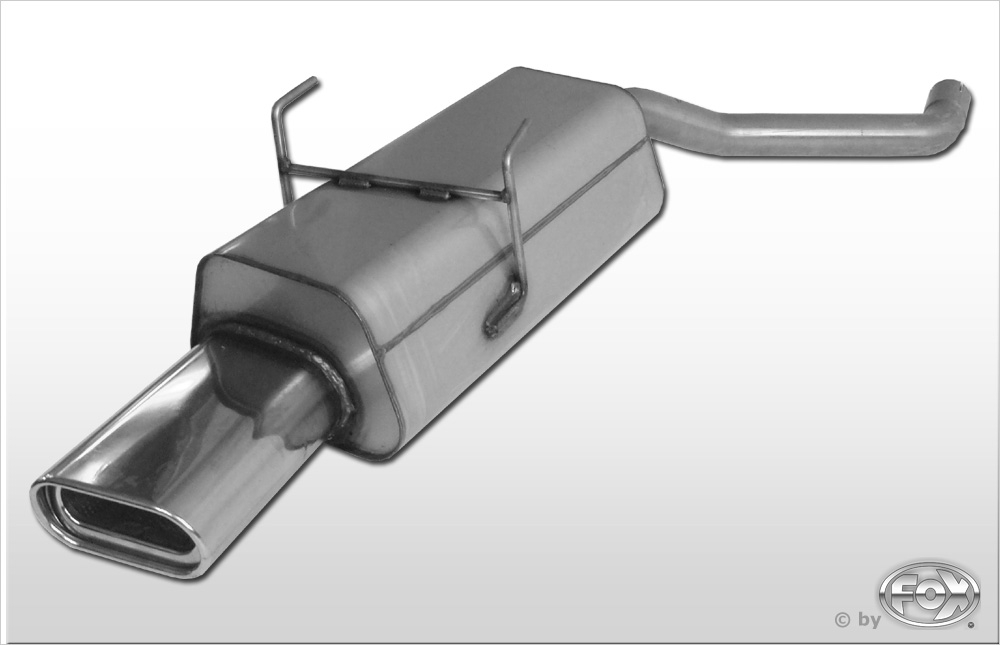 FOX Sportauspuff / ESD f&uuml;r: ROVER 75 / RJ / 98- / 1.8, 2.0, 2.0 TD -110 kW | Endrohr-Typ: 1x 160x80 flachoval | Hinweise: S, 53