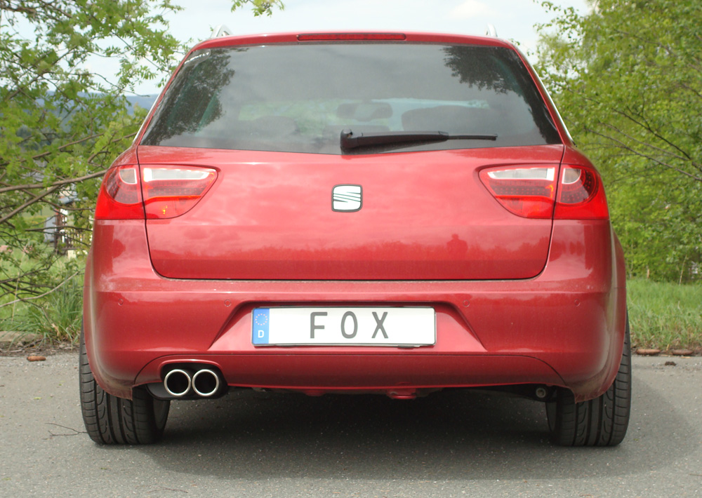 FOX Sportauspuff / ESD f&uuml;r: SEAT Exeo - 3R, Lim., ST / 1.6, 1.8T, 1.8TSI, 2.0TDI / 75-125 kW | Endrohr-Typ: 2x 76 rund | Hinweise: S, 13