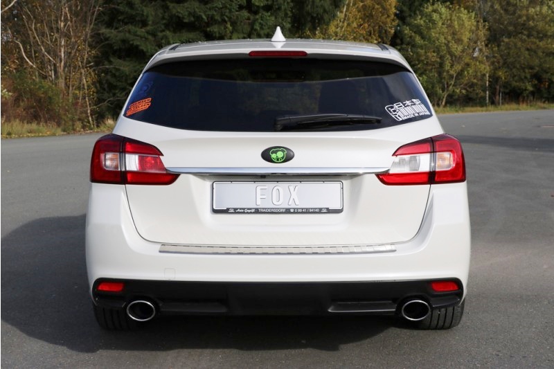 FOX Sportauspuff / Duplex-ESD f&uuml;r: SUBARU Levorg / 1.6 DIT - 125 kW | Endrohr-Typ: 2x 115x85 oval | Hinweise: S, 44