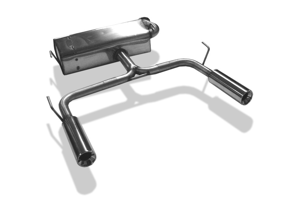 FOX Sportauspuff / Duplex-ESD f&uuml;r: TOYOTA Celica T23 / 1.8 - 105, 141 kW | Endrohr-Typ: 2x 90 rund | Hinweise: S, 13