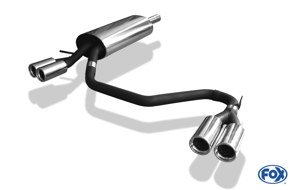 FOX Sportauspuff / Duplex-ESD f&uuml;r: VW Passat 3B, 3BG, inkl. Variant / 1.6, 1.8, 1.8T, TD - 110 kW | Endrohr-Typ: 4x 76 rund | Hinweise: S, 13