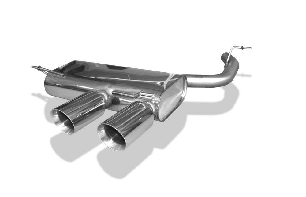 FOX Sportauspuff / Duplex-ESD f&uuml;r: VW Golf 5 R32 / 3.2 - 184 kW | Endrohr-Typ: 2x 100 rund | Hinweise: S, 25