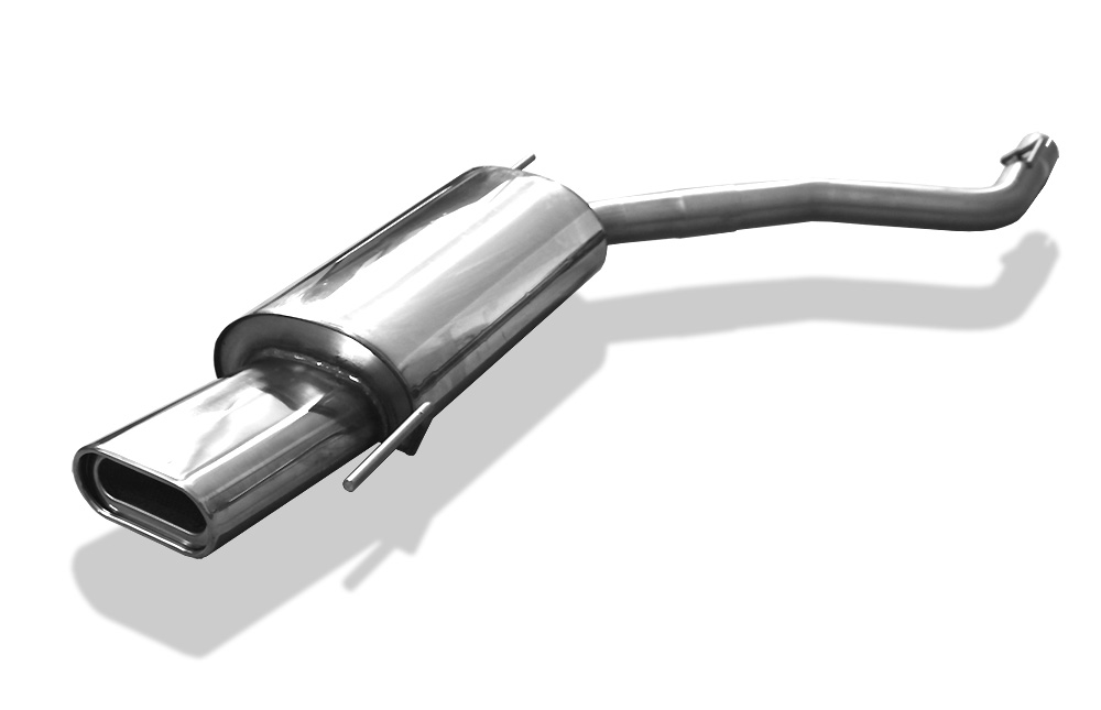 FOX Sportauspuff / ESD f&uuml;r: VW Bus T4 / 2.0, 2.5, VR6, 1.9TD, 2.4D, 2.5TDI | Endrohr-Typ: 1x 160x80 flachoval | Hinweise: S, 53
