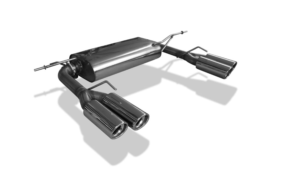 FOX Sportauspuff / Duplex-ESD f&uuml;r: VW Eos - 1F / 3.2 V6, 3.6FSI - 184, 191 kW | Endrohr-Typ: 4x 80 rund | Hinweise: S, 17